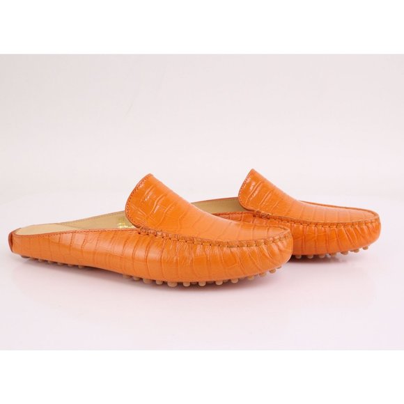 NIB M.Gemi Croc Embossed FELIZE Mule Clementine 36.5, 38 - Picture 4 of 11
